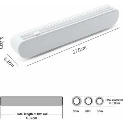 Cling Film Dispenser, Cling Film Cutter With A Roll Of Cling Film, Cling Film Dispenser, Cling Film Wrapping Dispenser, Aluminum Foil, Kitchen -Kitchen Appliances Discounts 91167539 4