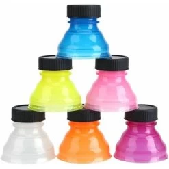 Lot Of 6 Couvercles De Canette De Boisson, Bouchons De Bouteille En Plastique Réutilisables Pour Boissons Gazeuses Fraîches