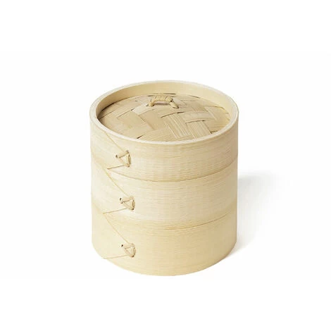 Outdoor Bamboo Steamer (3 Steamers + 1 Lid), Medium 3 Outdoor Bamboo Steamer (3 Steamers + 1 Lid), Medium