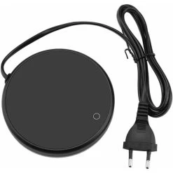 Electric Cup Warmer Desktop Pad Tea Coffee Milk Cup Warmer Coaster Tray Household Office Supplies(Black)