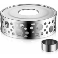 Stainless Steel Teapot Warmer With Candle Holder And Teapot -Kitchen Appliances Discounts 91889340 2