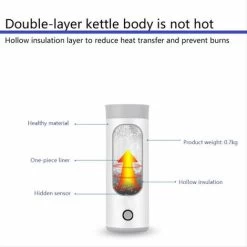 Mini Stainless Steel Travel Kettle With Portable Cup EU Adapter White. -Kitchen Appliances Discounts 91891423 2