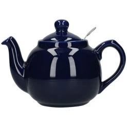 London Pottery Farmhouse Filter 2 Cup Teapot Cobalt Blue