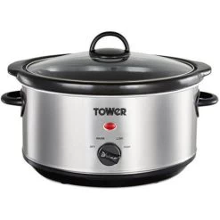 Tower 3.5 Litre Stainless Steel Slow Cooker