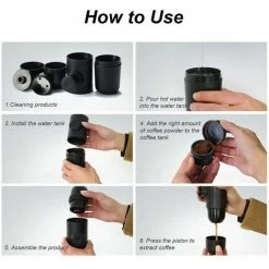 Portable Coffee Maker, 70ml Manual Coffee Maker, Mini Ground Coffee Maker, Portable, Espresso Maker Manual Coffee Maker, For Camping Hiking 11 Portable Coffee Maker, 70ml Manual Coffee Maker, Mini Ground Coffee Maker, Portable, Espresso Maker Manual Coffee Maker, For Camping Hiking -Kitchen Appliances Discounts 92347158 5