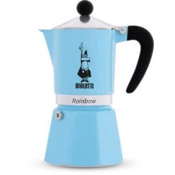 Bialetti Rainbow 6 Cup Coffee Maker Light Blue