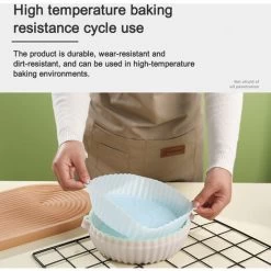 Air Fryer Silicone Pot - Air Fryer Oven Accessories - Replacement For Flammable Parchment Paper - No Need To Clean The Air Fryer -Kitchen Appliances Discounts 92864498 5