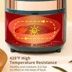 Air Fryer Liners, 100 Pcs Disposable Air Fryer Paper Liner Air Fryer Accessories Air Fryer Paper -Kitchen Appliances Discounts 92864575 4