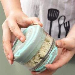 Mini Manual Vegetable Chopper Garlic Chopper Vegetable Chopper With Bowl Food Supplement Puree Machine -Kitchen Appliances Discounts 92864642 3