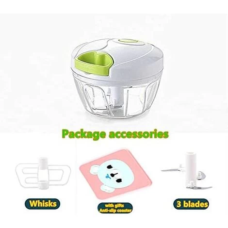 Manual Puller, Vegetable Chopper, Salad/garlic For Salsa/pesto/onions (450ml) 5 Manual Puller, Vegetable Chopper, Salad/garlic For Salsa/pesto/onions (450ml) - Image 4