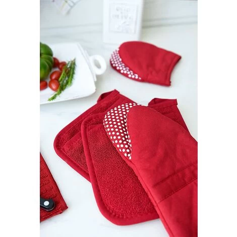 Cotton Terry Cloth Potholder Set, Kitchen Heating Pad, 2 Pack 7 Cotton Terry Cloth Potholder Set, Kitchen Heating Pad, 2 Pack - Image 5