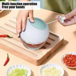 Meat Grinder, Multi-Function Mini Chopper, Vegetable Cutter, Kitchen Utensil For Vegetables Fruits Garlic Onions Carrots -Kitchen Appliances Discounts 92865413 4