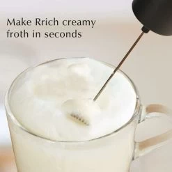 Portable Milk Frother For Coffee, Electric Latte Whisk, Milk Frother, Mini Mixer For Lattes, Cappuccino, Hot Chocolate 11 Portable Milk Frother For Coffee, Electric Latte Whisk, Milk Frother, Mini Mixer For Lattes, Cappuccino, Hot Chocolate -Kitchen Appliances Discounts 93495472 5
