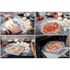 Perforated Pizza Peel, Professional 12 X 14 Car Peeled Alumina Anodized Blade With Removable Wooden Handle For Homemade Pizza -Kitchen Appliances Discounts 93531471 4