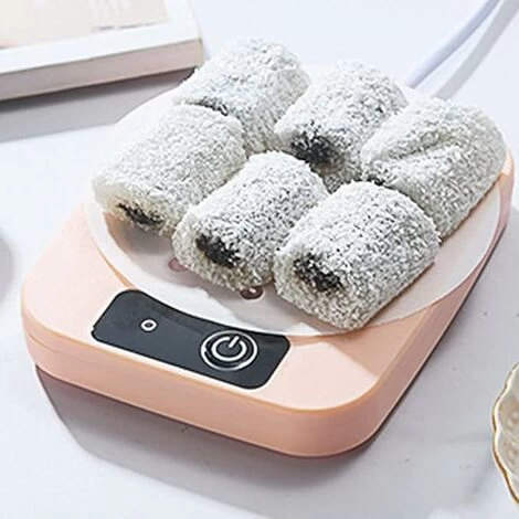 USB Portable Cup Warmer Mini Thermostatic Powder Pink Heating Mat 16cm12cm2.5cm 4 USB Portable Cup Warmer Mini Thermostatic Powder Pink Heating Mat 16cm12cm2.5cm - Image 2