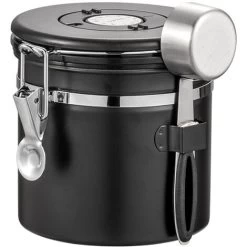 Coffee Canister, 1.8L Coffee Storage Container, One Way Co2 Valve With Date Tracking Wheel, For Store Tea, Coffee Beans