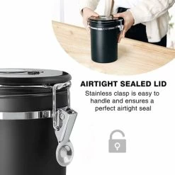 Coffee Canister, 1.8L Coffee Storage Container, One Way Co2 Valve With Date Tracking Wheel, For Store Tea, Coffee Beans -Kitchen Appliances Discounts 93536305 4