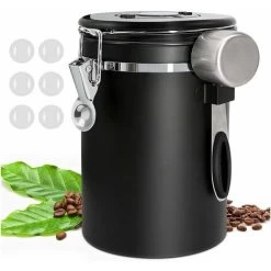 Coffee Canister, 1.8L Coffee Storage Container, One Way Co2 Valve With Date Tracking Wheel, For Store Tea, Coffee Beans -Kitchen Appliances Discounts 93536305 5