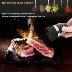 In 1 Hourglass Type Pepper Grinder, SL.GT Double Head Pepper Grinder, Salt And Pepper Grinder Manual Adjustable Thickness Spice Grinder -Kitchen Appliances Discounts 95347950 4