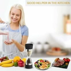 In 1 Hourglass Type Pepper Grinder, SL.GT Double Head Pepper Grinder, Salt And Pepper Grinder Manual Adjustable Thickness Spice Grinder -Kitchen Appliances Discounts 95347950 5