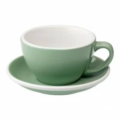 Café Latte Cup With A Saucer Loveramics Egg Mint, 300 Ml