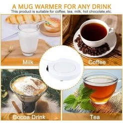 Unique USB White Portable Electronic Cup Warmer With Switch For Coffee And Milk -Kitchen Appliances Discounts 95484381 5