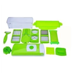 Genius Nicer Dicer Smart (12 Pcs.) In Green - Vegetable Cutter For Cubes, Sticks, Slices, Strips And Quarters - Salad Cutter Mandolin Cucumber Slicer -Kitchen Appliances Discounts 95522293 4