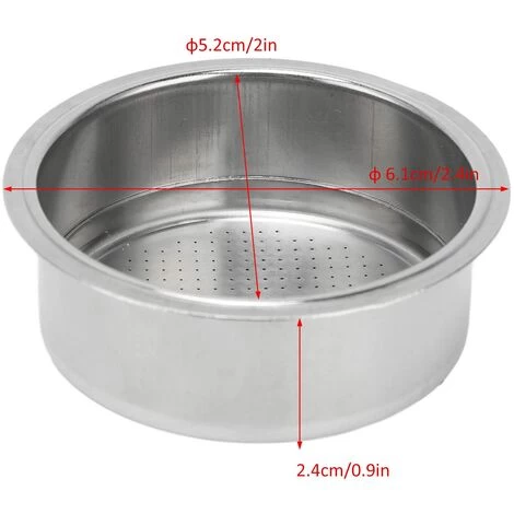 Coffee Filter Basket, Coffee 52mm Pressurized Filter Basket Home Office Coffee Tool For GUSTINO Without Filter Holder 4 Coffee Filter Basket, Coffee 52mm Pressurized Filter Basket Home Office Coffee Tool For GUSTINO Without Filter Holder - Image 2