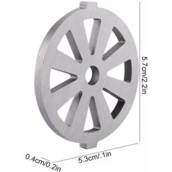Mincer Cutting Plate Alloy Meat Grinder Crusher Mincer Plate Disc Knife 7mm Hole Household Guaranteed Quality Plate Disc Machinery Kitchen Appliances Parts Silver -Kitchen Appliances Discounts 95534303 2