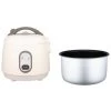 Rice Cooker, Circulation Heating Plastic Intelligent Nonstick Small Rice Cooker For Travel (White) -Kitchen Appliances Discounts 95534308 1