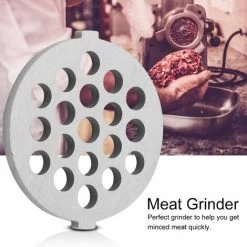 Meat Grinder Stainless Steel Disc Meat Mincer Plate With 5/7mm Holes Professional Replacement Part For Grinders Mincers(7mm) -Kitchen Appliances Discounts 95534335 3