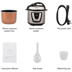 Fitprobo 6L13 All-in-one Stainless Steel Electric Pressure Cooker In Primary Color, Side Handle Style, With Reservation Function/heat Preservation Function -Kitchen Appliances Discounts 95603016 3