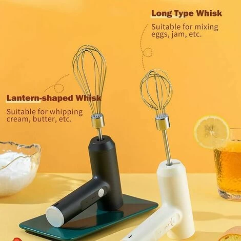 3 Speed Whisk Cordless Vertical Hand Beater With Egg Separator For Cooking Cake Egg CustardElectric Egg Beater With Two Wire Beaters Food Beater2 7 3 Speed Whisk Cordless Vertical Hand Beater With Egg Separator For Cooking Cake Egg CustardElectric Egg Beater With Two Wire Beaters Food Beater2 - Image 5