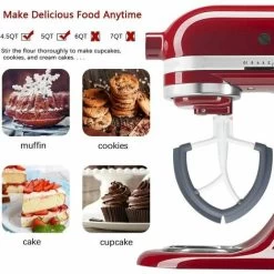 Flexible Edge Flat Beater For Mixing Kitchen Flour CreamFlat Beater For KitchenAid Stand Mixer Accessories For KitchenAid Artisan Mixer 4.5-5 Quart 9 Flexible Edge Flat Beater For Mixing Kitchen Flour CreamFlat Beater For KitchenAid Stand Mixer Accessories For KitchenAid Artisan Mixer 4.5-5 Quart -Kitchen Appliances Discounts 95648571 3