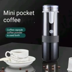 Espresso Maker With Battery Powered Coffee Maker, Electric Car Travel, Camping, Boating, Hiking Compatible, Rechargeable Battery -Kitchen Appliances Discounts 95709023 5