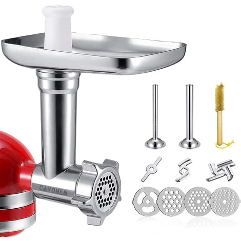 Meat Grinder Compatible For Kitchenaid Accessories Sausage Stuffer Pipes With 4 Discs - Extension Accessories For Craftsman 3 Meat Grinder Compatible For Kitchenaid Accessories Sausage Stuffer Pipes With 4 Discs - Extension Accessories For Craftsman