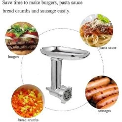 Meat Grinder Compatible For Kitchenaid Accessories Sausage Stuffer Pipes With 4 Discs - Extension Accessories For Craftsman 7 Meat Grinder Compatible For Kitchenaid Accessories Sausage Stuffer Pipes With 4 Discs - Extension Accessories For Craftsman -Kitchen Appliances Discounts 95709457 3