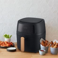 Livingandhome Black 8L Touchscreen Electric Air Fryer -Kitchen Appliances Discounts 95736784 2