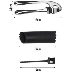 Livingandhome Set Of 3 Garlic Press With Roller Peeler And Brush 11 Livingandhome Set Of 3 Garlic Press With Roller Peeler And Brush -Kitchen Appliances Discounts 95736802 5