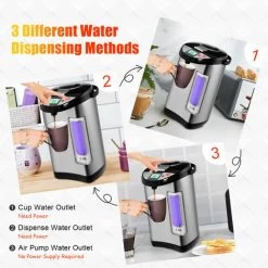 5L Adjustable Instant Hot Water Dispenser Electric Hot Pot Kettle W/Auto-Cut Off -Kitchen Appliances Discounts 95923951 3