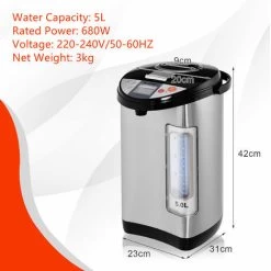 5L Adjustable Instant Hot Water Dispenser Electric Hot Pot Kettle W/Auto-Cut Off -Kitchen Appliances Discounts 95923951 5