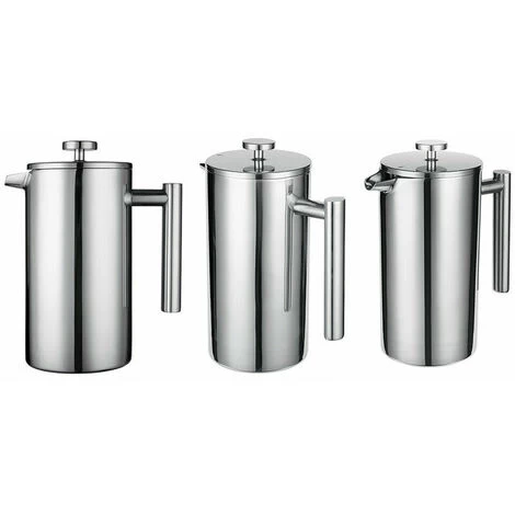 French Press 304 Stainless Steel Thermal Coffee Maker Teapot 800ML 3 Filters Anti-scald Handle Anti-rust Coffee Press 6 French Press 304 Stainless Steel Thermal Coffee Maker Teapot 800ML 3 Filters Anti-scald Handle Anti-rust Coffee Press - Image 4
