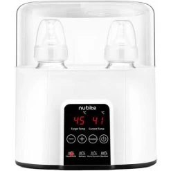 Bottle Warmer With LED Indicators Breastmilk/Formula/Baby Food Sterilization Bottle Warmer And Timer, White EU Plug