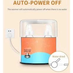Bottle Warmer With LED Indicators Breastmilk/Formula/Baby Food Sterilization Bottle Warmer And Timer, White EU Plug -Kitchen Appliances Discounts 96001167 4