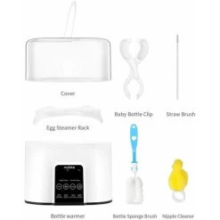 Bottle Warmer With LED Indicators Breastmilk/Formula/Baby Food Sterilization Bottle Warmer And Timer, White EU Plug -Kitchen Appliances Discounts 96001167 5