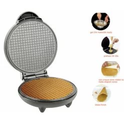 Multifunctional 8.3in Double Side Pancake Maker Crispy Omelet Pan Non-stick Ice Cream Cone Machine Easy To Clean 220V -Kitchen Appliances Discounts 96004099 4