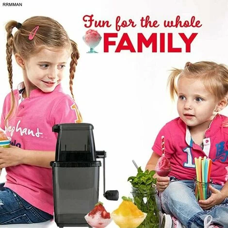 Manual Ice Crusher Rotary Ice Crusher Cocktails Slush Crushed Ice Maker Smoothies Ice Crusher Machine Home 1.25L Chrome Ice Crusher Ice Cubes Drinks Chopper Stirrer (Grey) 5 Manual Ice Crusher Rotary Ice Crusher Cocktails Slush Crushed Ice Maker Smoothies Ice Crusher Machine Home 1.25L Chrome Ice Crusher Ice Cubes Drinks Chopper Stirrer (Grey) - Image 3