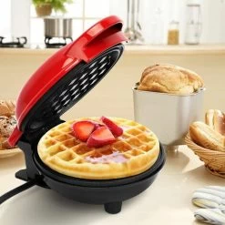 Waffle Iron Mini Waffles, Small Waffle Iron With Non-stick Coating For Classic Waffles, Waffle Iron Belgian Waffles For Children's Birthday Parties, Family Celebrations, Easter -Kitchen Appliances Discounts 96178587 5