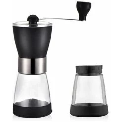 Manual Coffee Grinder, Adjustable Portable Coffee Grinder With Stainless Steel Compact Size Perfect For Travel/Camping/Office