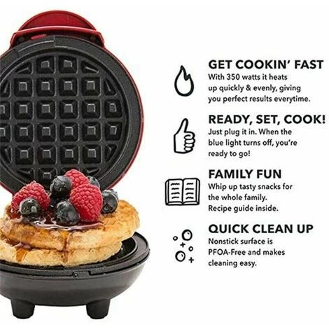 Rebuy Mini Waffle Maker For Personalized Hash Brown Breakfast Snacks 5 Rebuy Mini Waffle Maker For Personalized Hash Brown Breakfast Snacks - Image 3